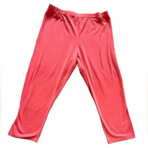 One World “live and let live” Pullon Melon Cropped Comfy Women’s Size XL EUC